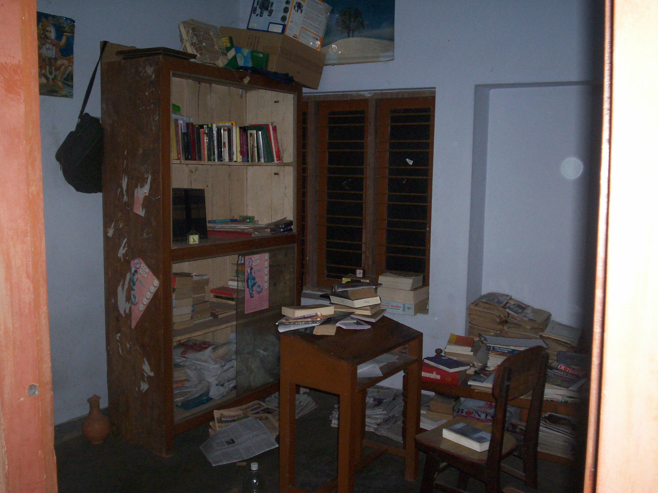 The room where Vyasan and I prepared for the civil services exam