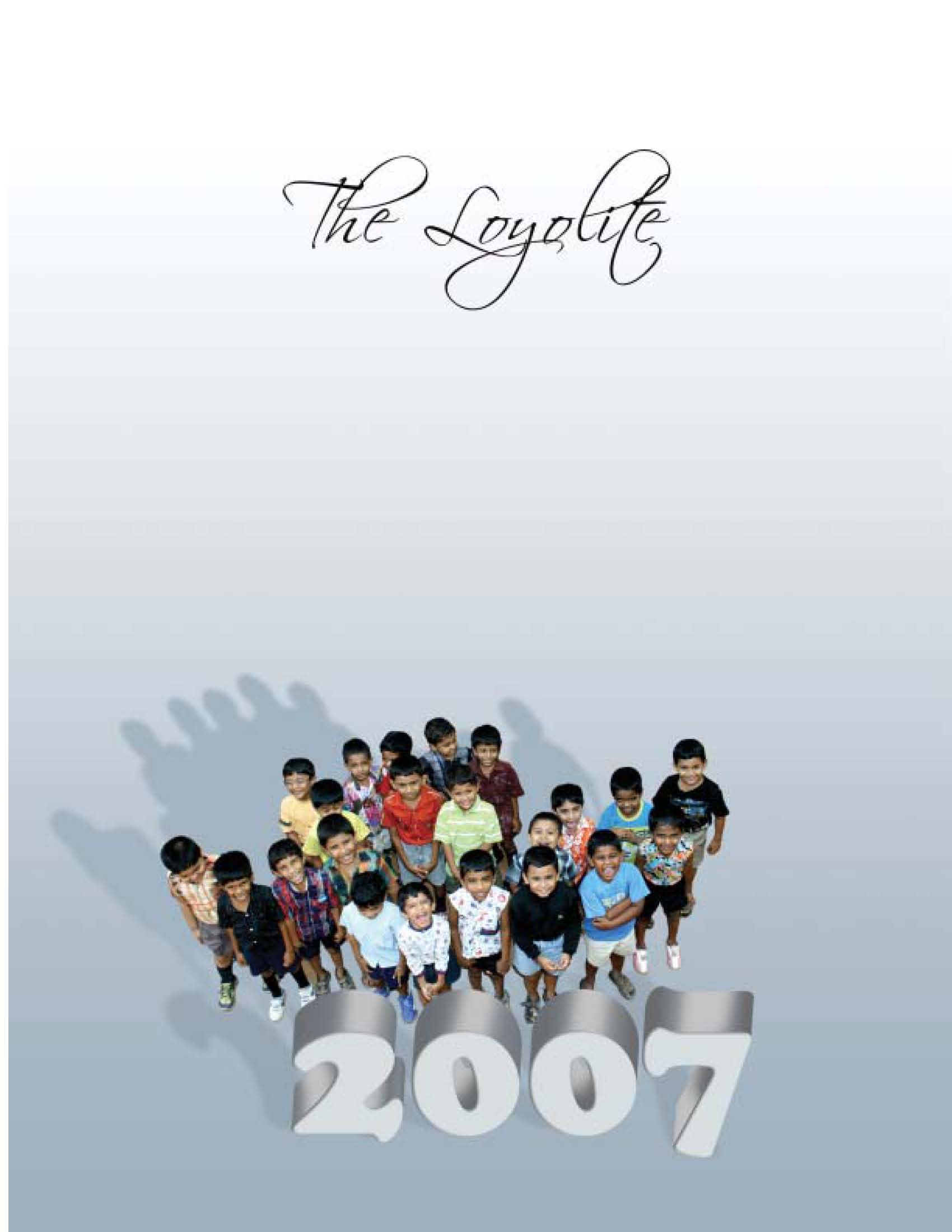 Loyola school magazine cover